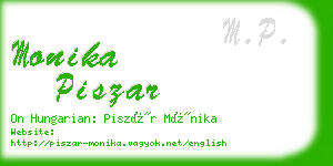 monika piszar business card